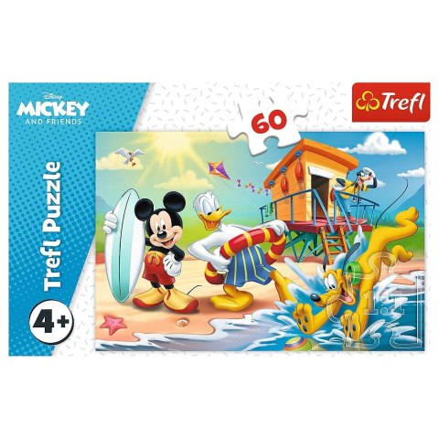 Puzzle Ciekawy dzień Mikiego i przyjaciół 60 el. Trefl (17359)