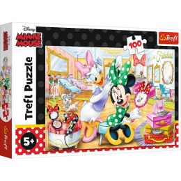 Puzzle Minnie w salonie kosmetycznym 100 el. Trefl (16387)