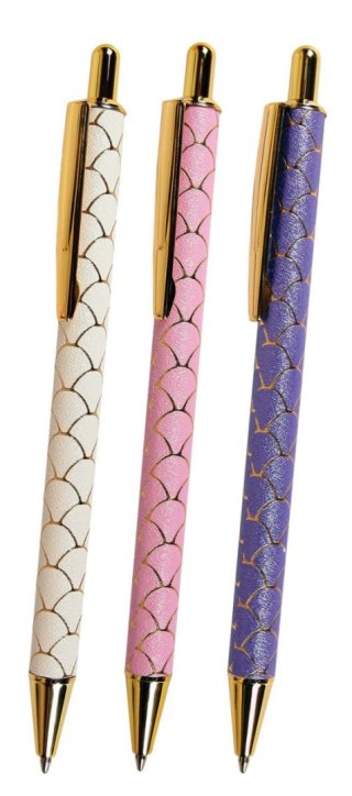 Długopis wielkopojemny Glamour wkład niebieski 1,0mm Cresco (750003)