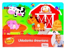 Układanka Smily Play drewniana farma (SPW83605)