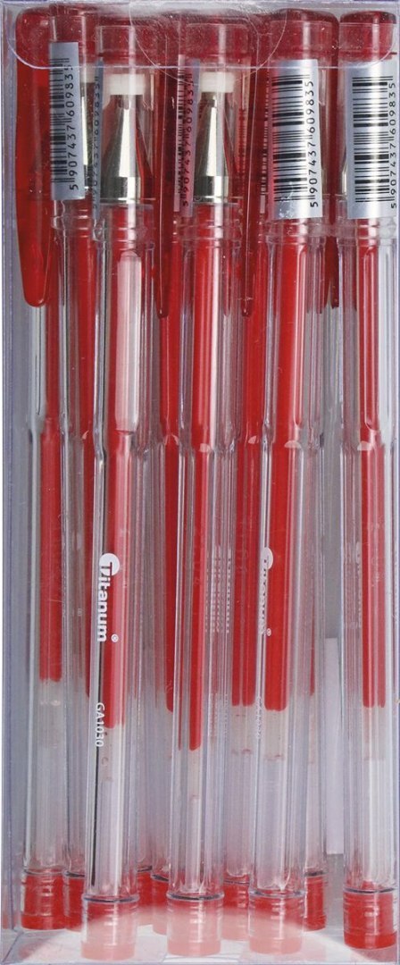 Długopis GA1030 wkład czerwony 0,7mm Titanum (GA1030)