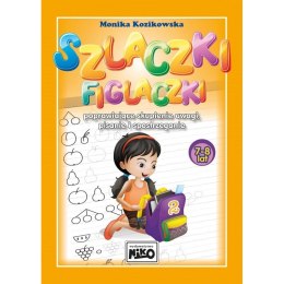Książeczka edukacyjna Niko Szlaczki figlaczki poprawiające skupienie uwagi, pisanie i spostrzeganie (7-8lat