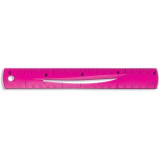 Linijka plastikowa elastyczna 20cm Tetis (BL020-RB)