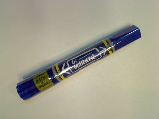 Marker permanentny wkład niebieski okrągła końcówka Pilot