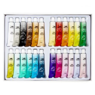 Farby akwarelowe 6ml 24 kolor. Kidea (FAA24KA)