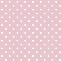 Serwetki Paw Lunch Dots light pink - mix nadruk 330mm x 330mm (SDL066013)