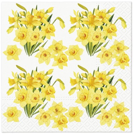 Serwetki Paw Tete Daffodills Bouquets - mix 330mm x 330mm (TL120600)