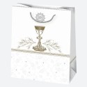 Torba prezentowa torba ozdobna komunia brokat A5 [mm:] 190x230x 105 Pol-mak (t4b)