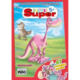 Książeczka edukacyjna Niko Super kolorki. Dinozaury