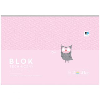 Blok techniczny A4 kolorowa 180g 10k Interdruk (SZ-80041)