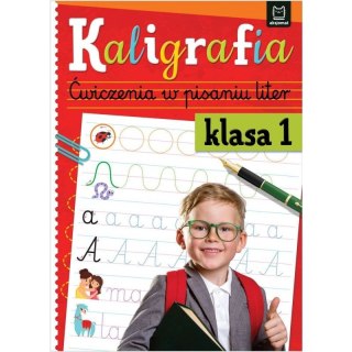 Książeczka edukacyjna Kaligrafia. Ćwiczenia w pisaniu liter klasa 1 Aksjomat