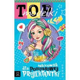 Książeczka edukacyjna Aksjomat Szkicownik dla pomysłowej projektantki Top modelki.