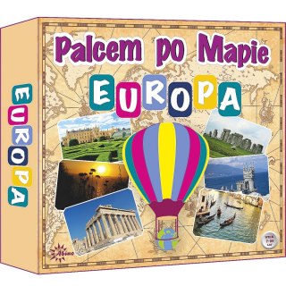 Gra planszowa palcem po mapie - Europa Abino