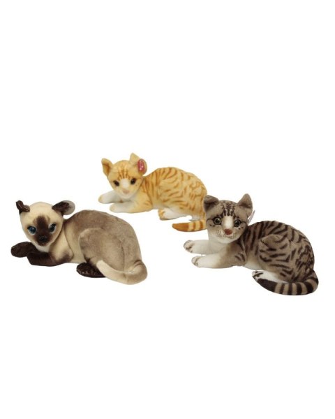 Pluszak Kot leżący z dźwiękiem, 3 wzory [mm:] 280 Deef (03738)