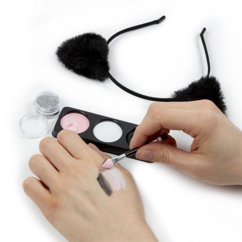 Farba do malowania twarzy kidea Zestaw z opaska kotek 3 kolor. Derform (FDTZKOKA)