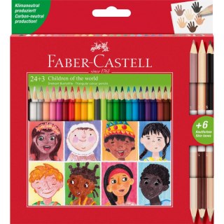 Kredki ołówkowe Children of the world 24+3 kol. Faber Castell (511515 FC)