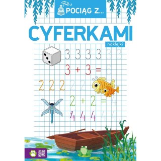 Książeczka edukacyjna Pociąg z cyferkami Zielona Sowa