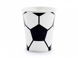 Kubek jednorazowy piłka 6szt. papier 260ml Partydeco (KPP72-EU1)