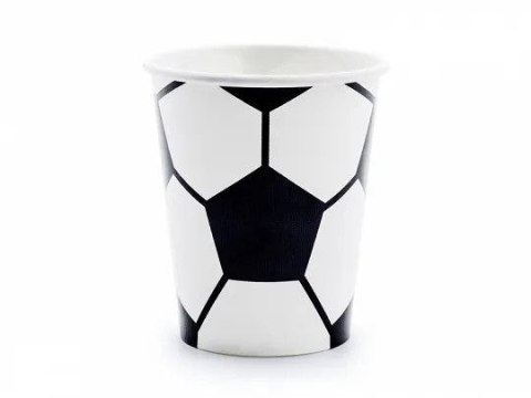Kubek jednorazowy piłka 6szt. papier 260ml Partydeco (KPP72-EU1)