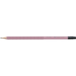 Ołówek Grip 2001 różowy z gumką B Faber Castell (217237 FC)