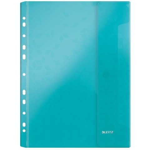 Koszulki na dokumenty WOW groszkowe A4 kolor: mix z boczną klapką Leitz (47070099)