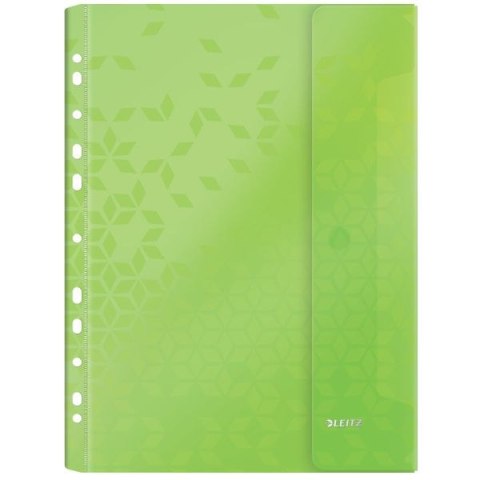 Koszulki na dokumenty WOW groszkowe A4 kolor: mix z boczną klapką Leitz (47070099)