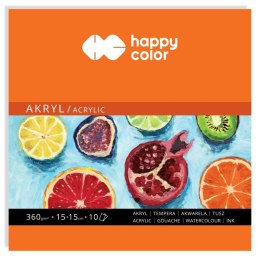 Blok artystyczny Happy Color młody artysta 360g 100k 150mm x 150mm (HA 7836 1515-A10)