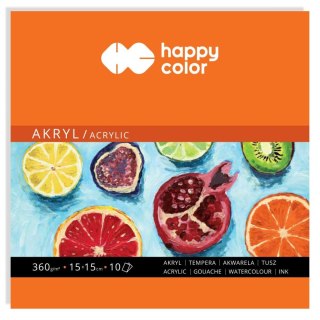 Blok artystyczny młody artysta 360g 100k [mm:] 150x150 Happy Color (HA 7836 1515-A10)