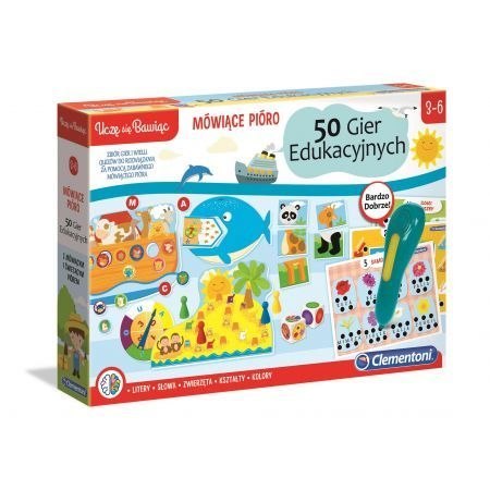 Gra edukacyjna Mówiące pióro 50 gier Clementoni (CLM50650)