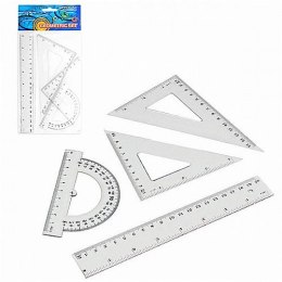 Komplet geometryczny Starpak 20 cm 4 el.