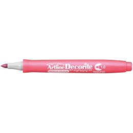 Marker permanentny Artline metaliczny decorite, różowy 1,0mm pędzelek końcówka (AR-033 8 8)