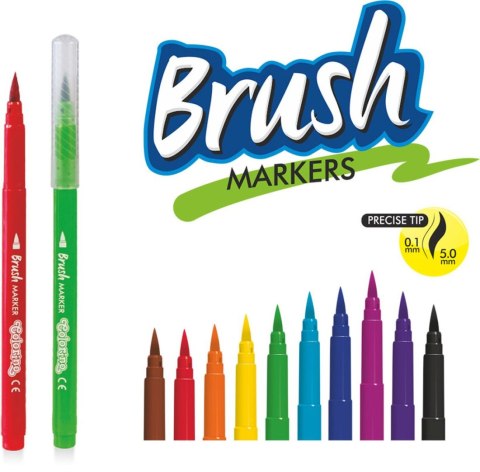 Flamaster pędzelkowe 10 kol. Patio (65610)