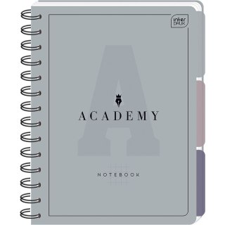 Kołozeszyt (kołonotatnik) ACADEMY A5 100 # PP A5 100k. 90g krata Interdruk (z przekładkami)