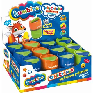 Temperówka MINI ZOO 2w1 mix plastik Bambino (5903235649776)