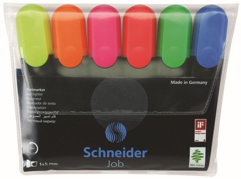 Zakreślacz Schneider Job 6 kolorów (150096)