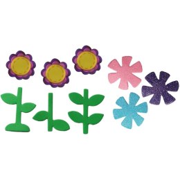 Naklejka (nalepka) Titanum Craft-Fun Series piankowe kwiatki i łodygi (EB672)