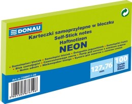 Notes samoprzylepny Donau Neon zielony 100k 127mm x 76mm (7588011-06)