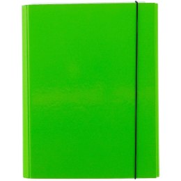 Teczka z szerokim grzbietem na gumkę Vaupe CARIBIC A4 kolor: zielony jasny (339/15)