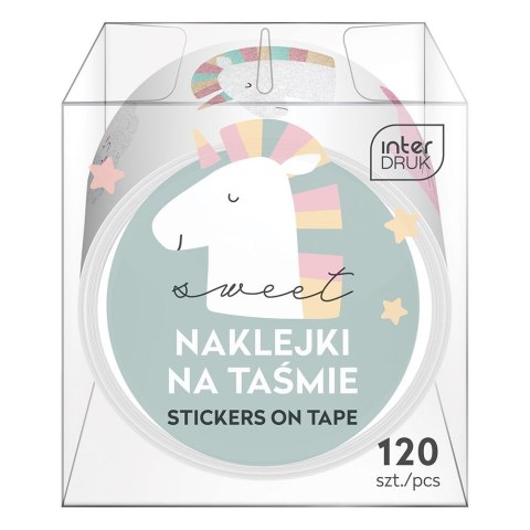 Naklejka (nalepka) KIDS na taśmie 24 szt displ Interdruk (120szt)