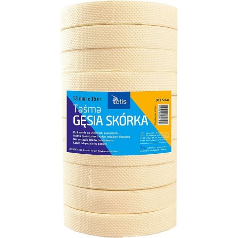 Taśma gęsia skórka Tetis 13mm 15m (BT150-A)