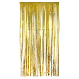 Dekoracja kurtyna złota 100x200cm Arpex (HF3584)