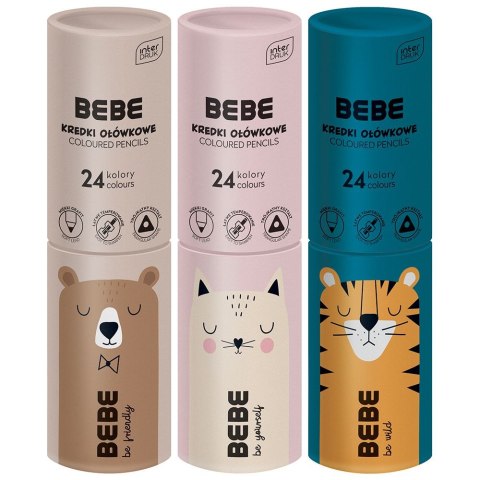 Kredki ołówkowe BB KIDS FRIENDS BOYS 24k tuba 24 kol. Noster