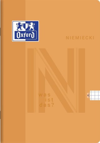 Zeszyt tematyczny niemiecki A5 60k. 90g krata Oxford (400175633)