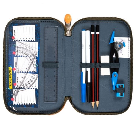 Piórnik Potrójny T-REX JUNIOR z wyposażeniem 5903235654060 St.Right (PC-05)