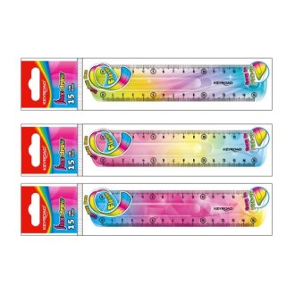 Linijka gumowa elastyczna tęczowa 15cm Keyroad (KR972275)