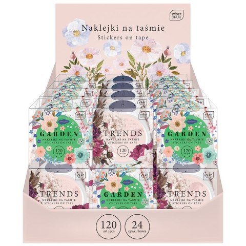 Naklejka (nalepka) GLAM 120 szt Interdruk (na taśmie)