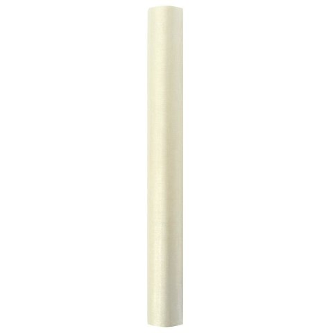 Organza organza Gładka 0,36x9 [mm x m] KREMOWY JASNY Partydeco (ORPO -079J)