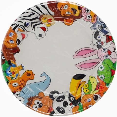 Talerz jednorazowy 18 cm papier śr. 180mm Pol-mak