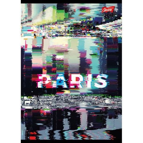 Zeszyt GLITCHED CITY A5 60k. 70g krata Unipap