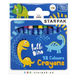 Kredki świecowe Dino 12 kol. Starpak (512004)